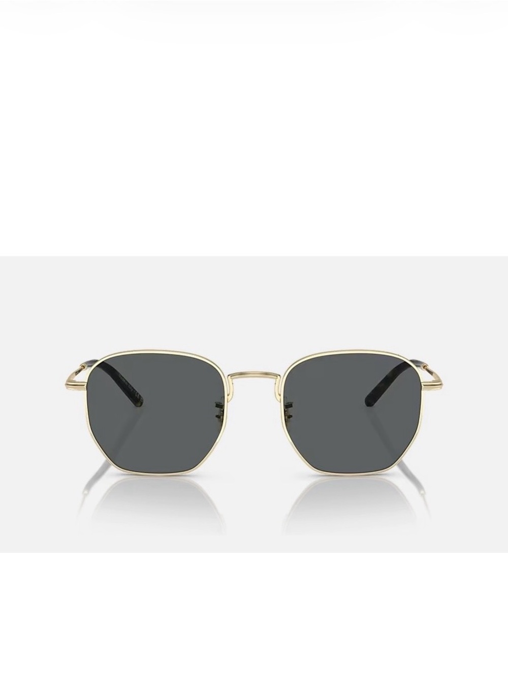 Ray-Bans Gold Frame Sunglasses with Dark Lenses
